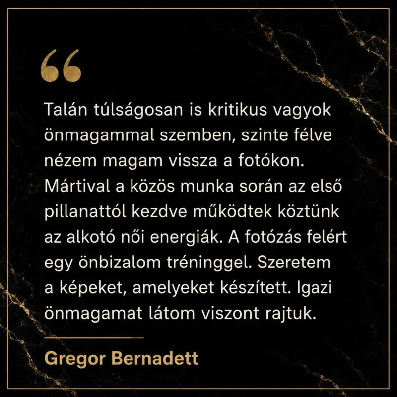 Ügyfélvélemény Gregor Bernadettől az Mvision önbizalmat erősítő portréfotózásáról